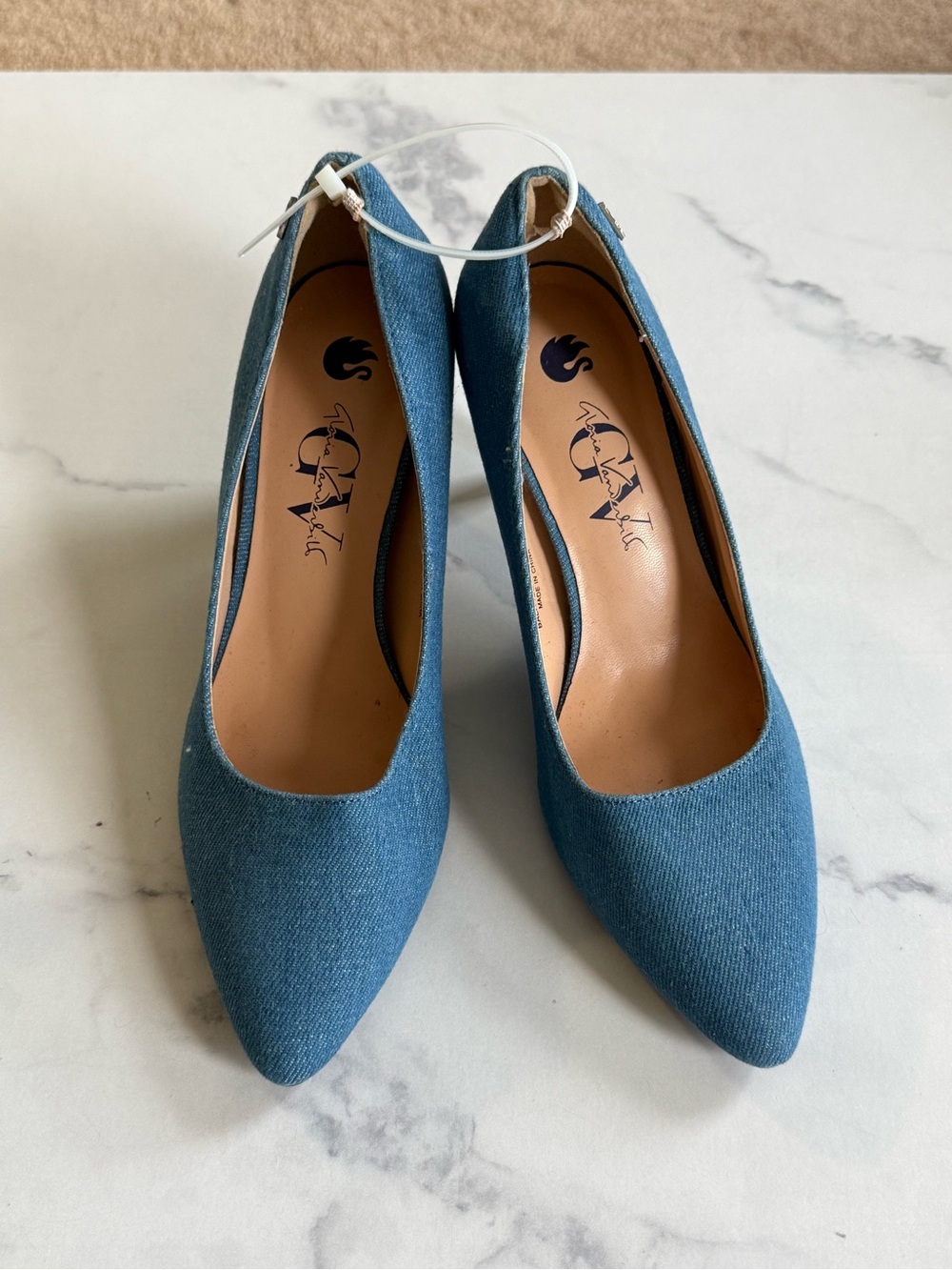 Gloria Vanderbilt Teal Pointed-Toe Pumps